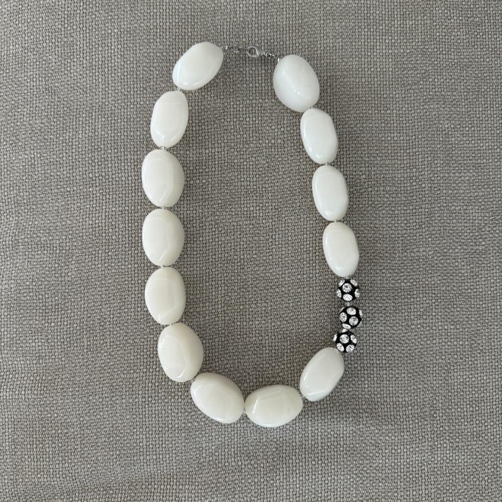 Anthro Crystal Embellished Necklace
